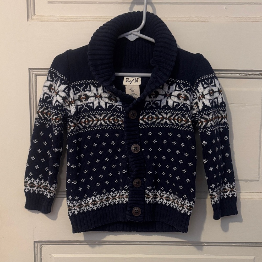 Navy Blue Kids Cardigan